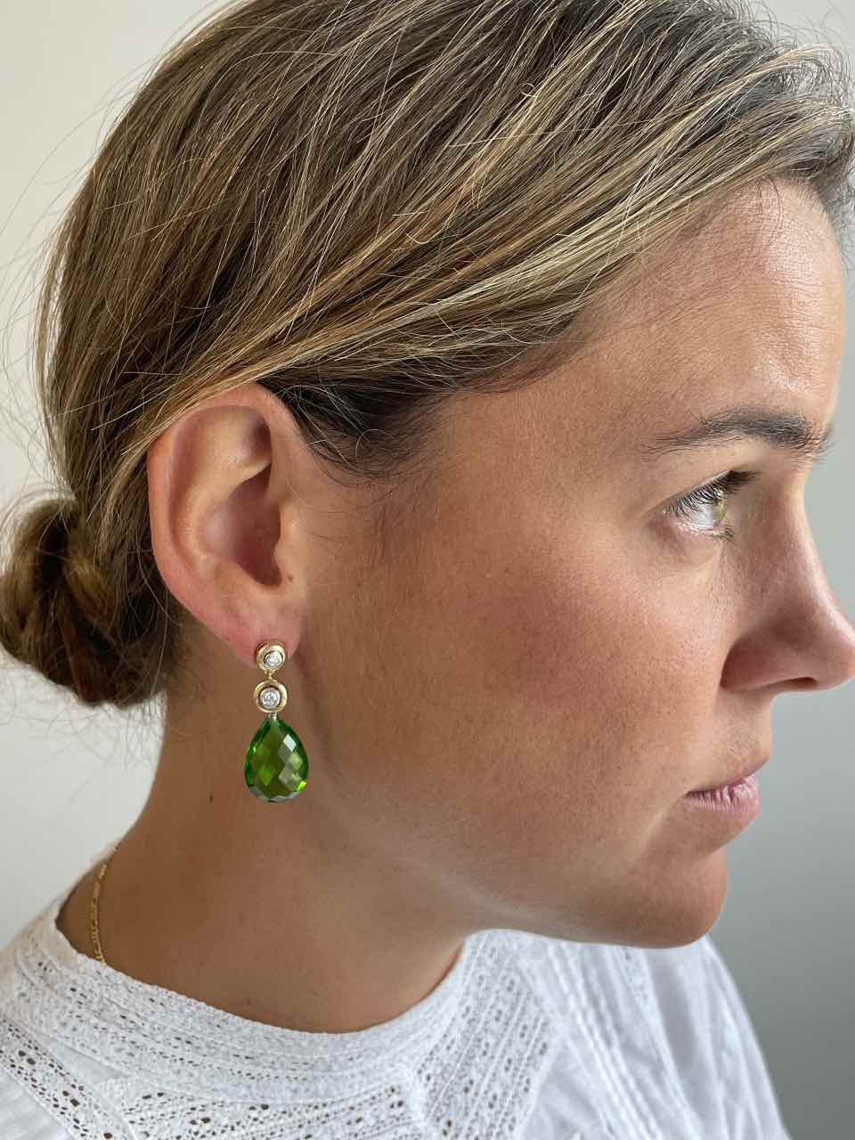 FUNI diamond pendant in 18k yellow and white gold