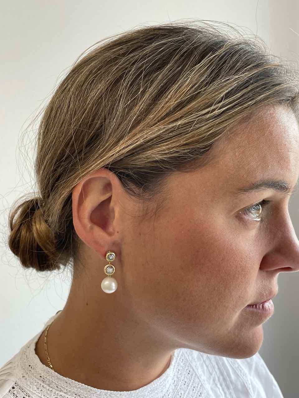 FUNI diamond pendant in 18k yellow and white gold