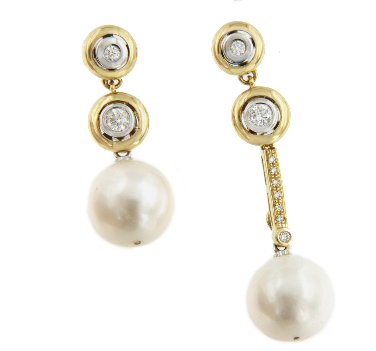 FUNI diamond pendant in 18k yellow and white gold