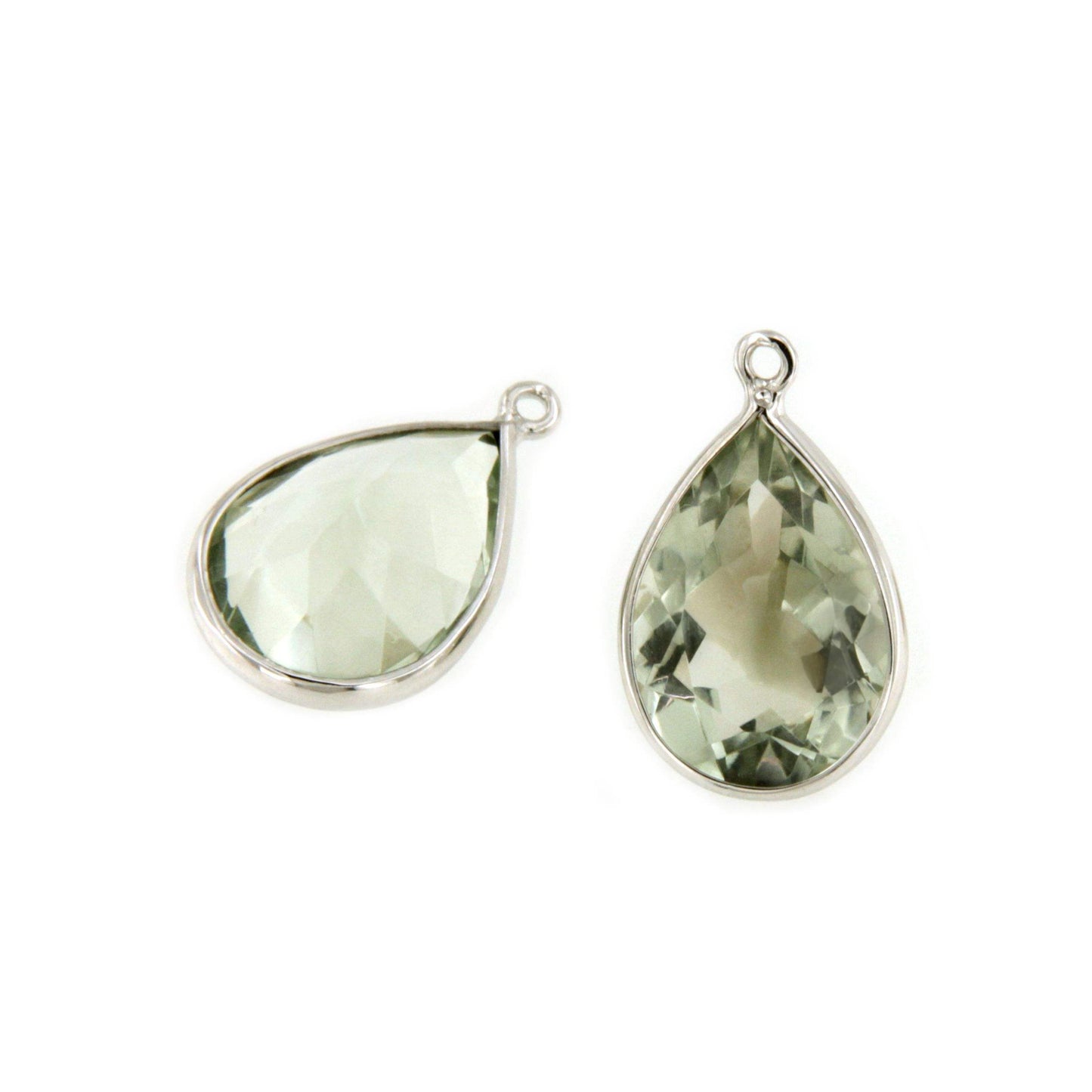 Colgantes PAU para pendientes desmontables en oro blanco de 18 ktes