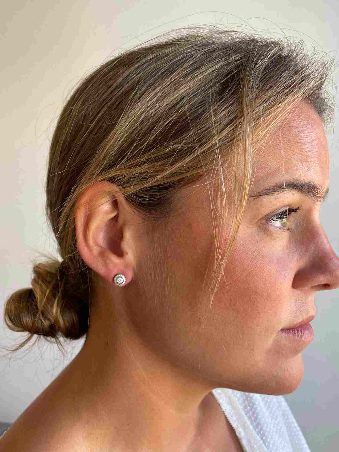 Detachable Gypsy earrings in white gold and diamonds