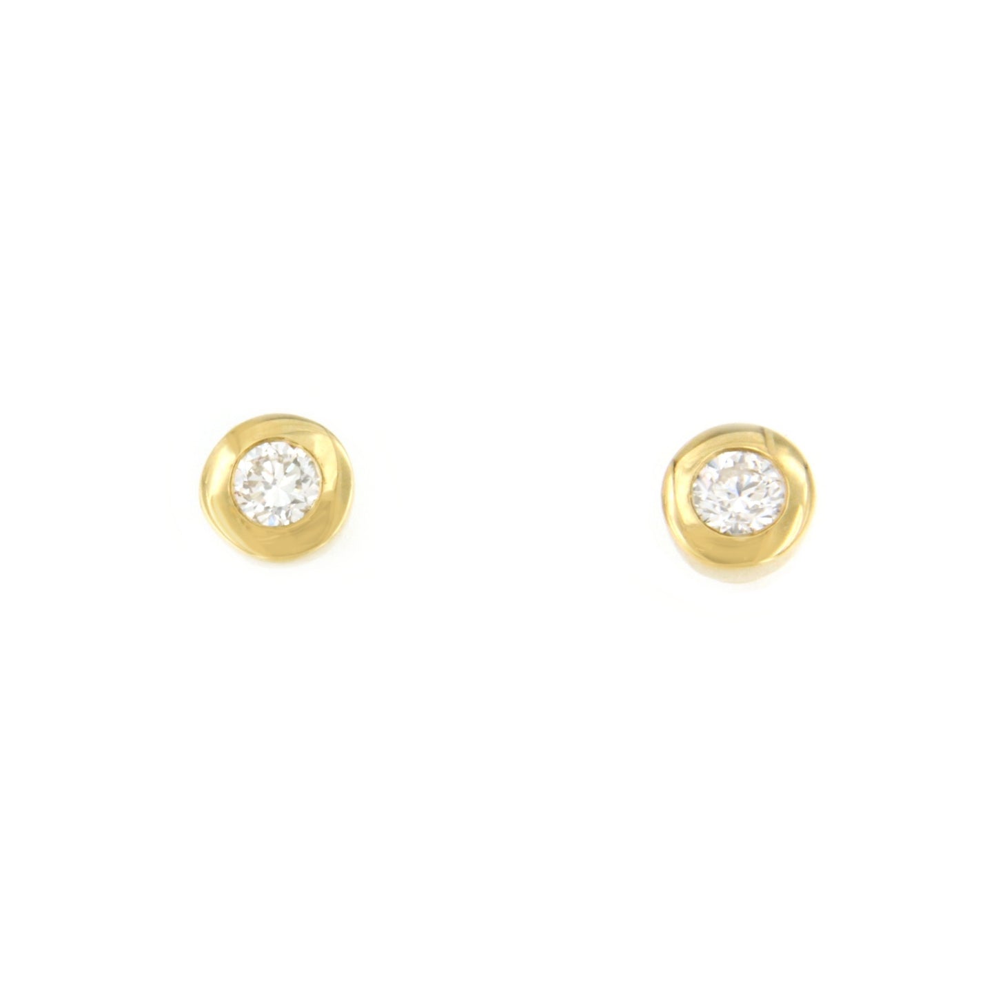 NEVERS detachable stud earrings in 18k yellow gold