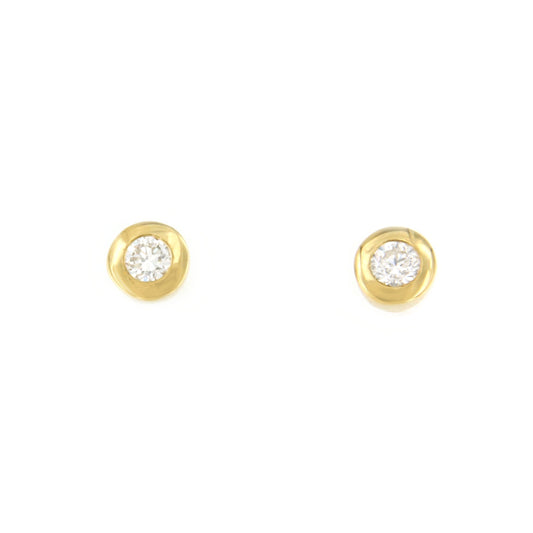 NEVERS detachable stud earrings in 18k yellow gold