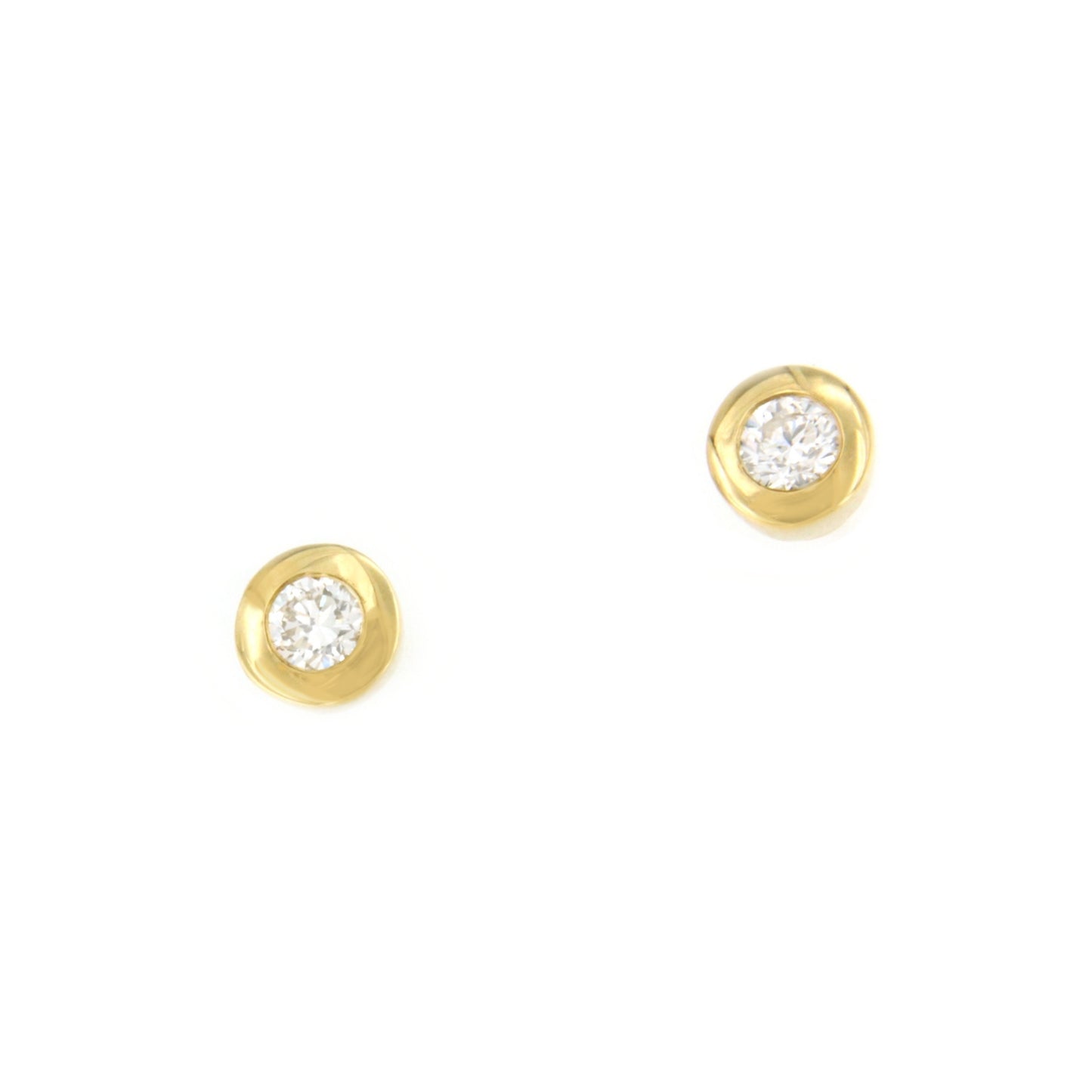 NEVERS detachable stud earrings in 18k yellow gold