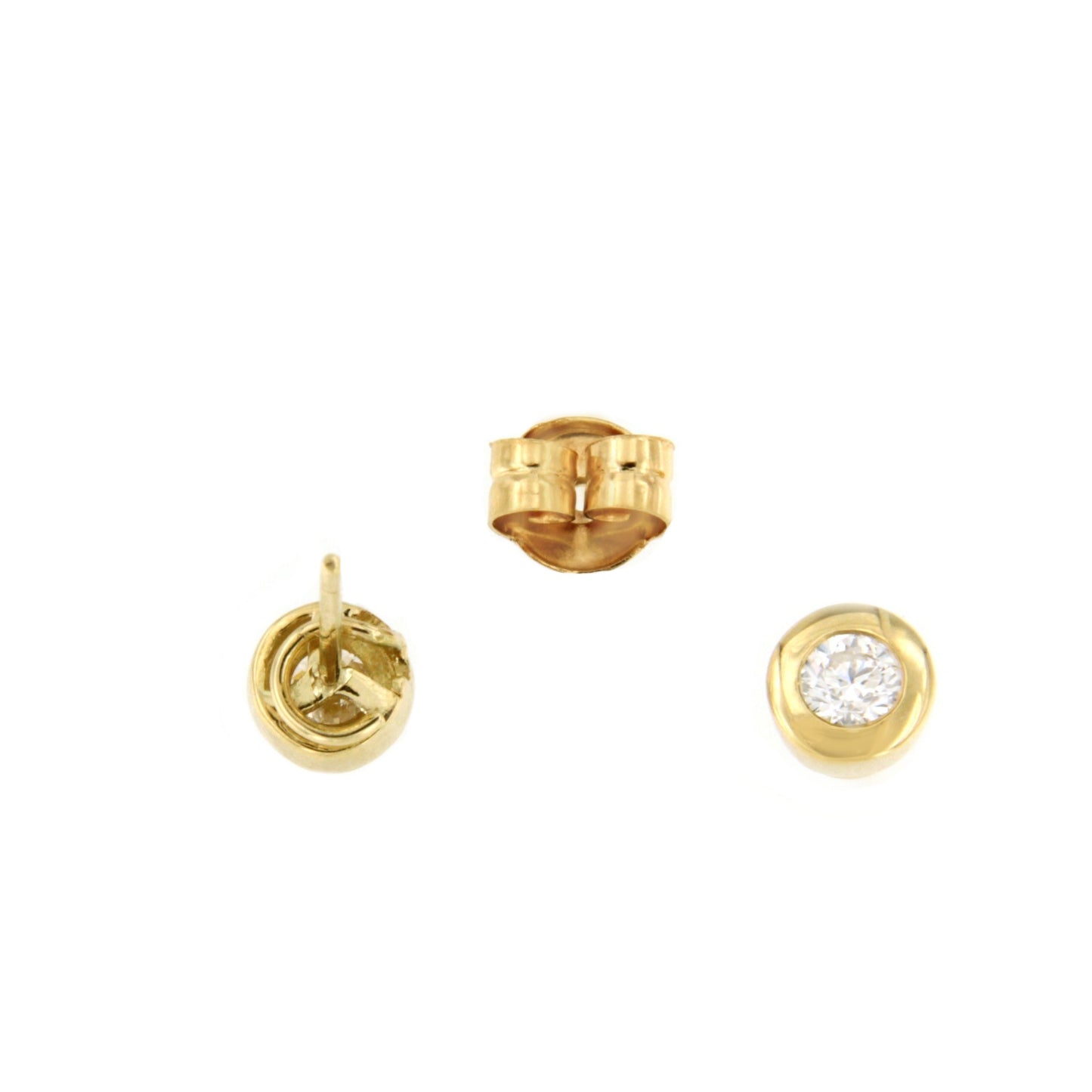 NEVERS detachable stud earrings in 18k yellow gold