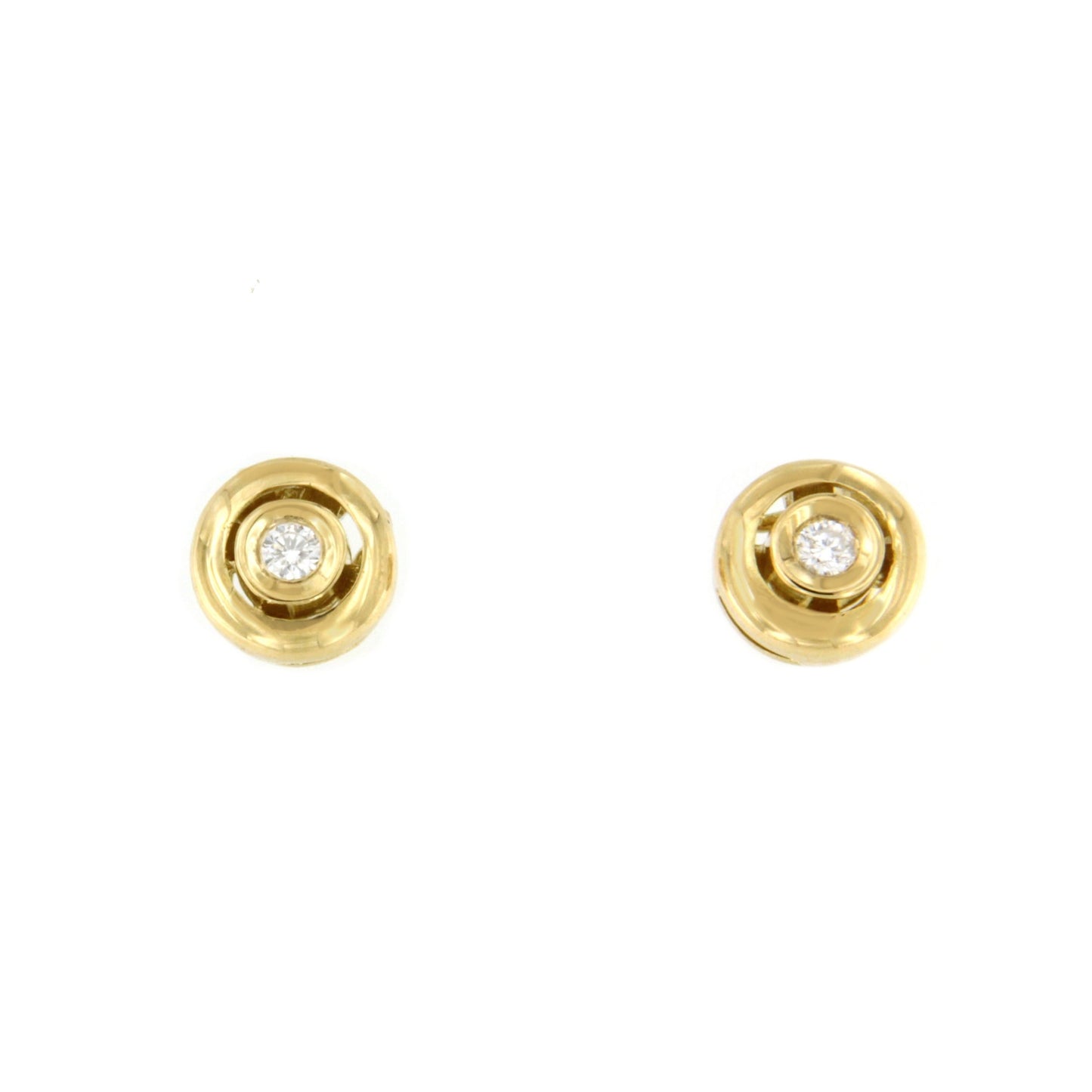 MOKKARILLOS detachable stud earrings with diamonds in 18k gold