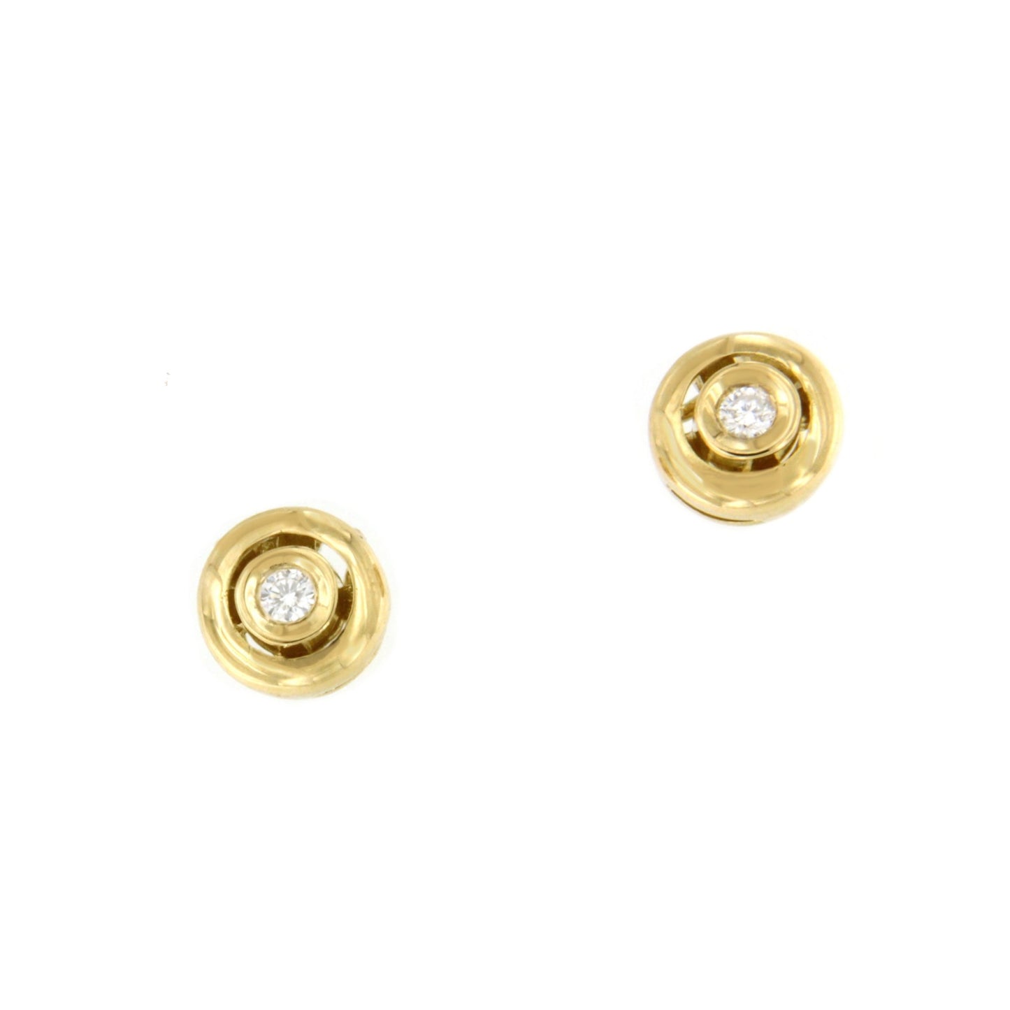 MOKKARILLOS detachable stud earrings with diamonds in 18k gold