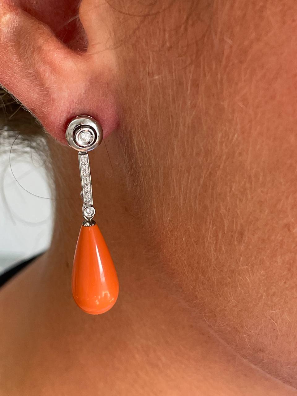 MOKKARILLOS detachable stud earrings with diamonds in 18k gold