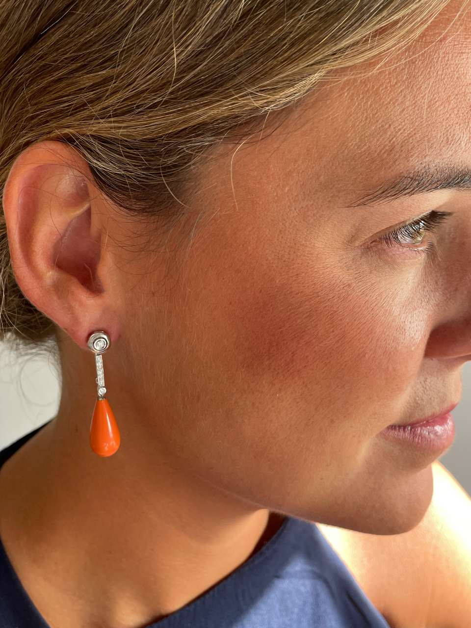 MOKKARILLOS detachable stud earrings with diamonds in 18k gold