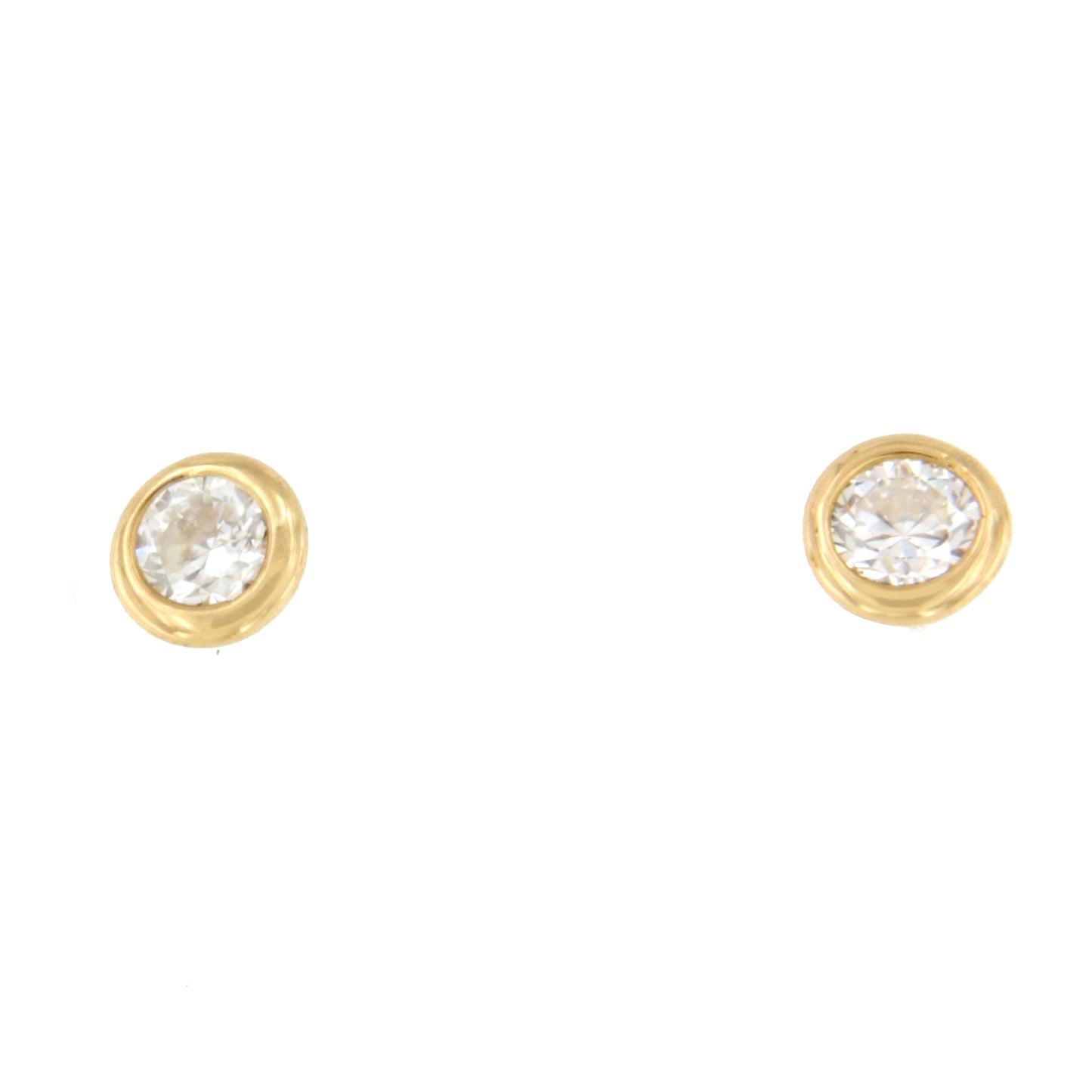 NEVERS detachable stud earrings in 18k yellow gold