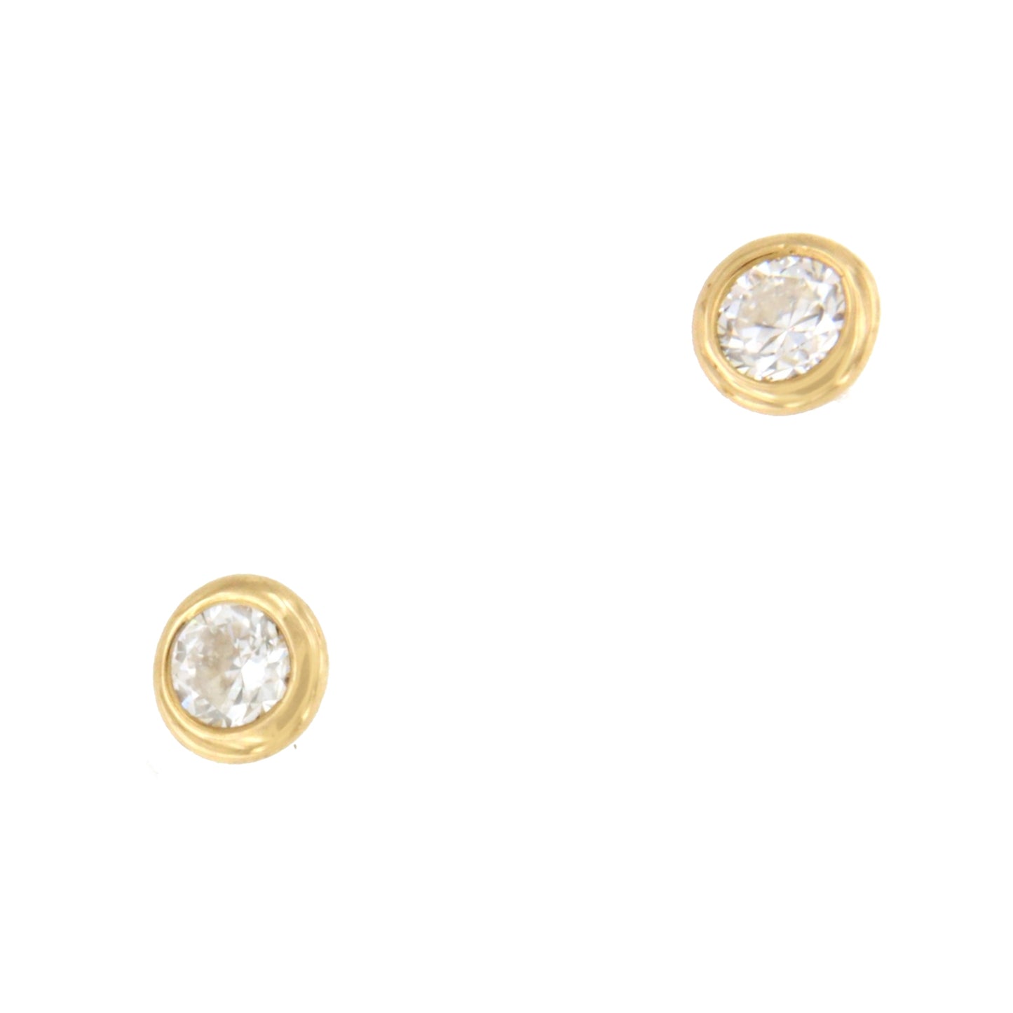 NEVERS detachable stud earrings in 18k yellow gold