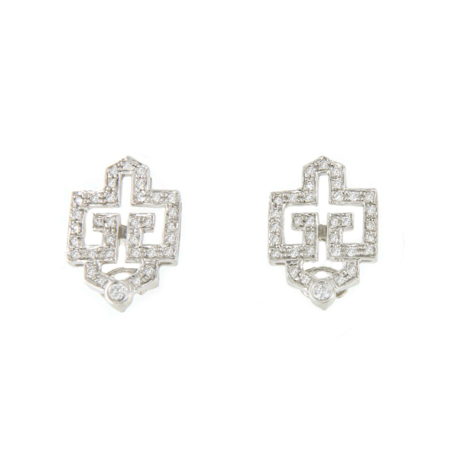 Rye detachable earring in 18k white gold