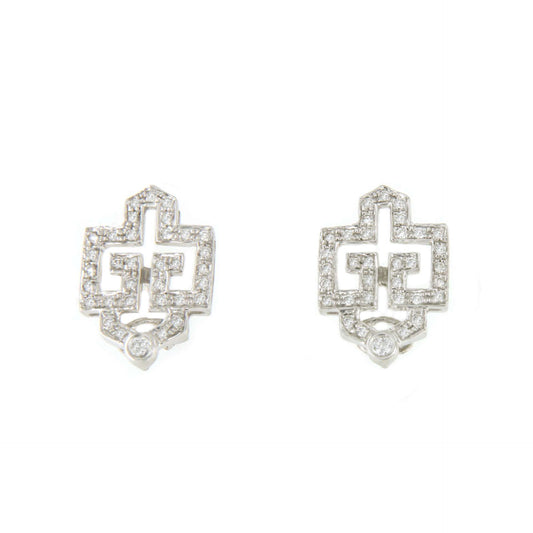 Rye detachable earring in 18k white gold