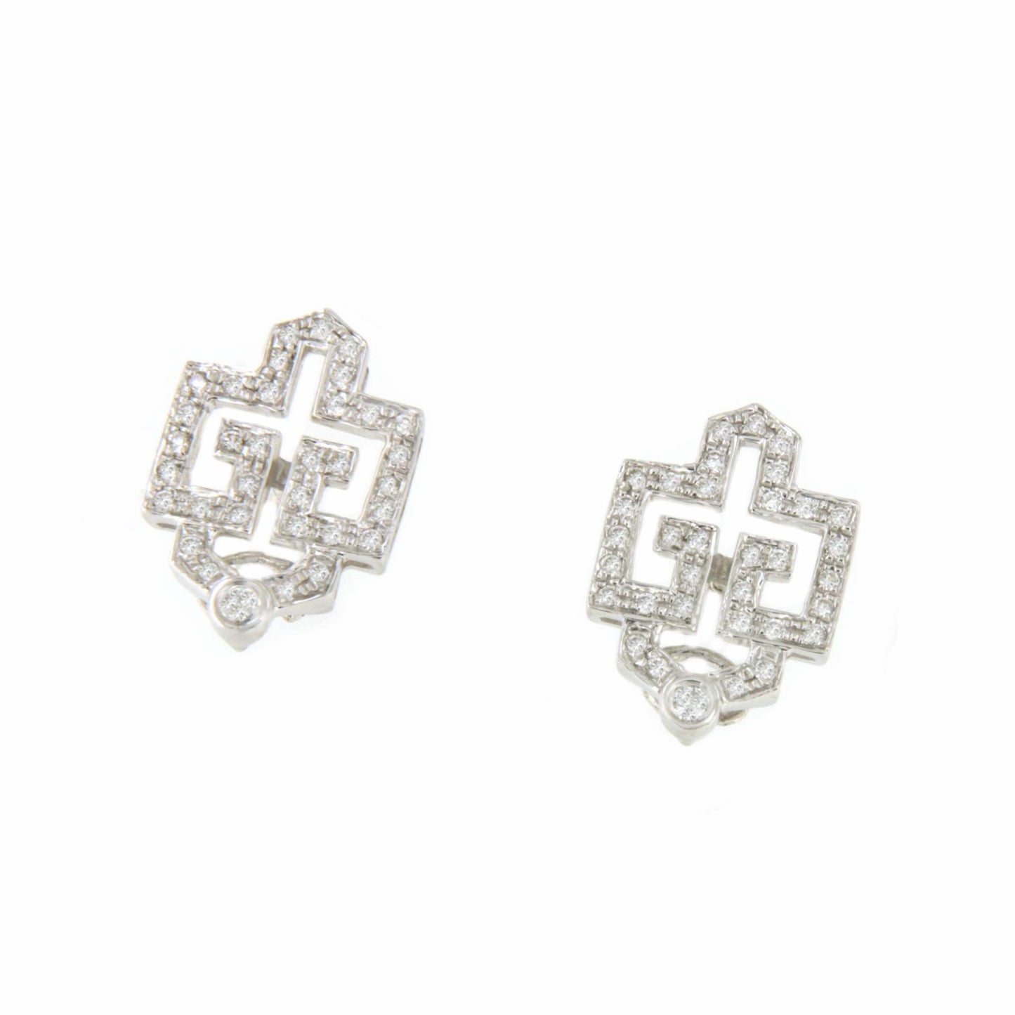 Rye detachable earring in 18k white gold