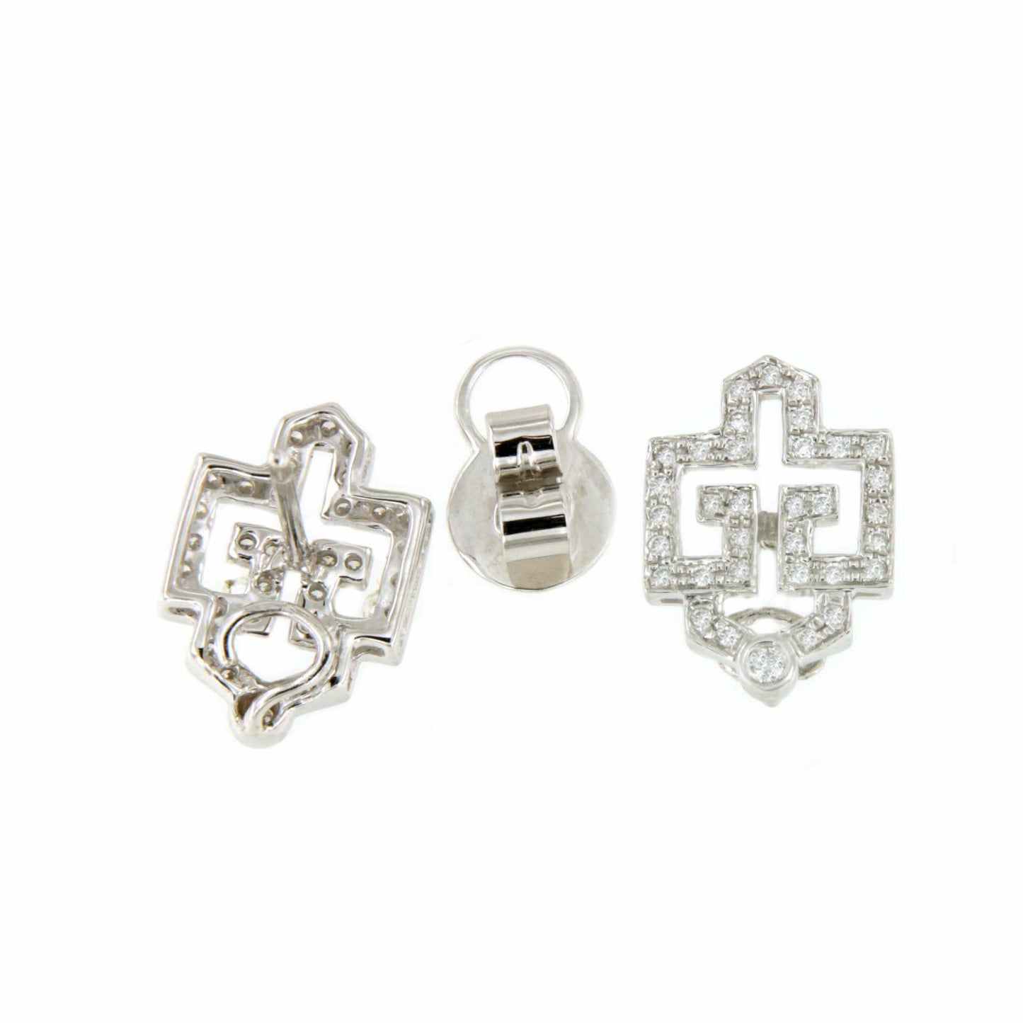 Rye detachable earring in 18k white gold