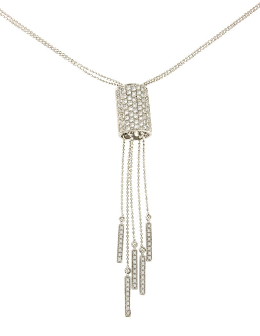 ARAM choker pendant in 18-karat white gold with diamonds