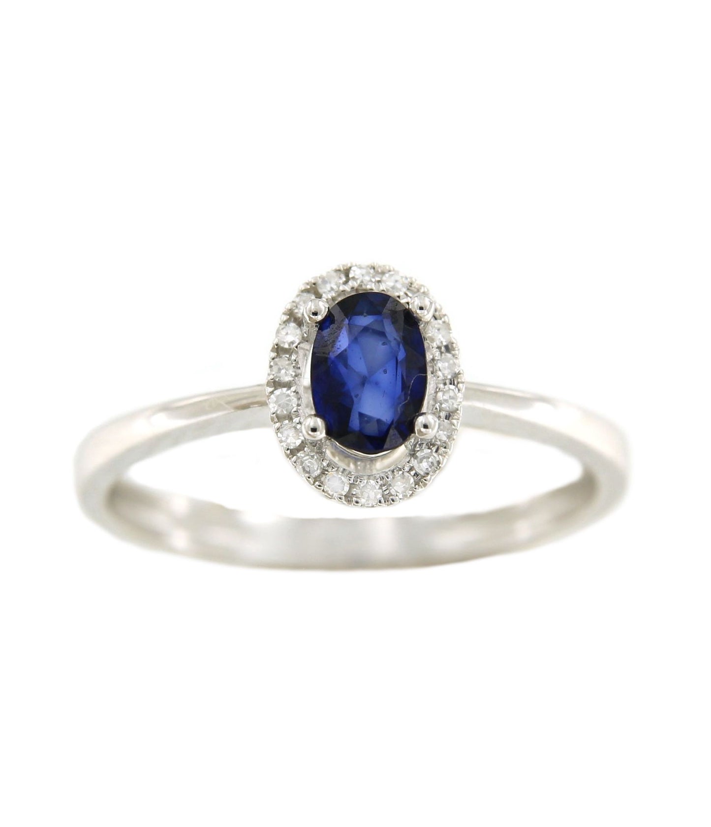 Anillo SERPIL en oro blanco con brillantes y esmeralda, rubí o zafiro