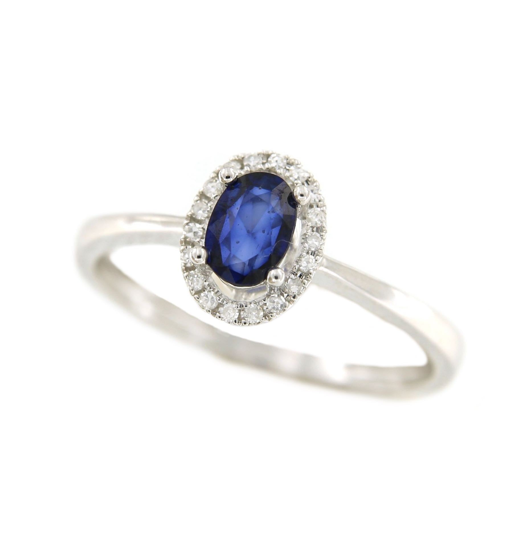 Anillo SERPIL en oro blanco con brillantes y esmeralda, rubí o zafiro