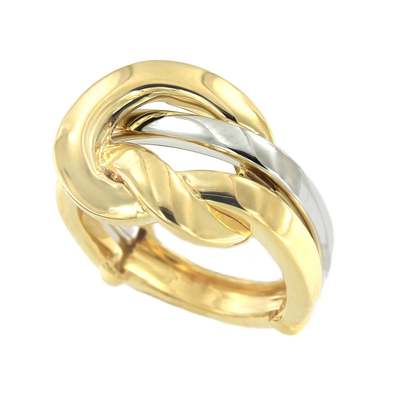 Anillo SEVIL en oro amarillo y oro blanco de 18 kilates - Roman Joyero