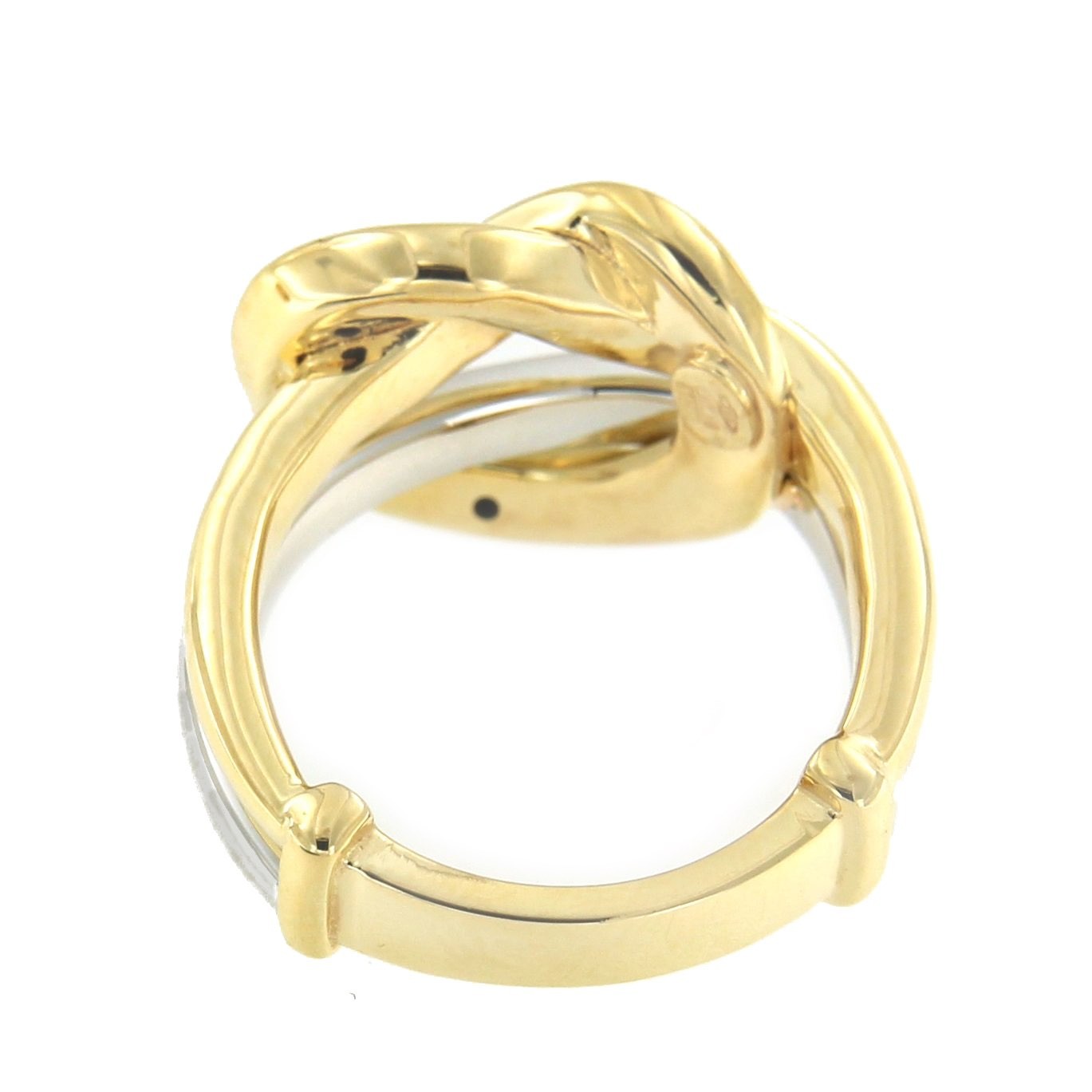 Anillo SEVIL en oro amarillo y oro blanco de 18 kilates - Roman Joyero