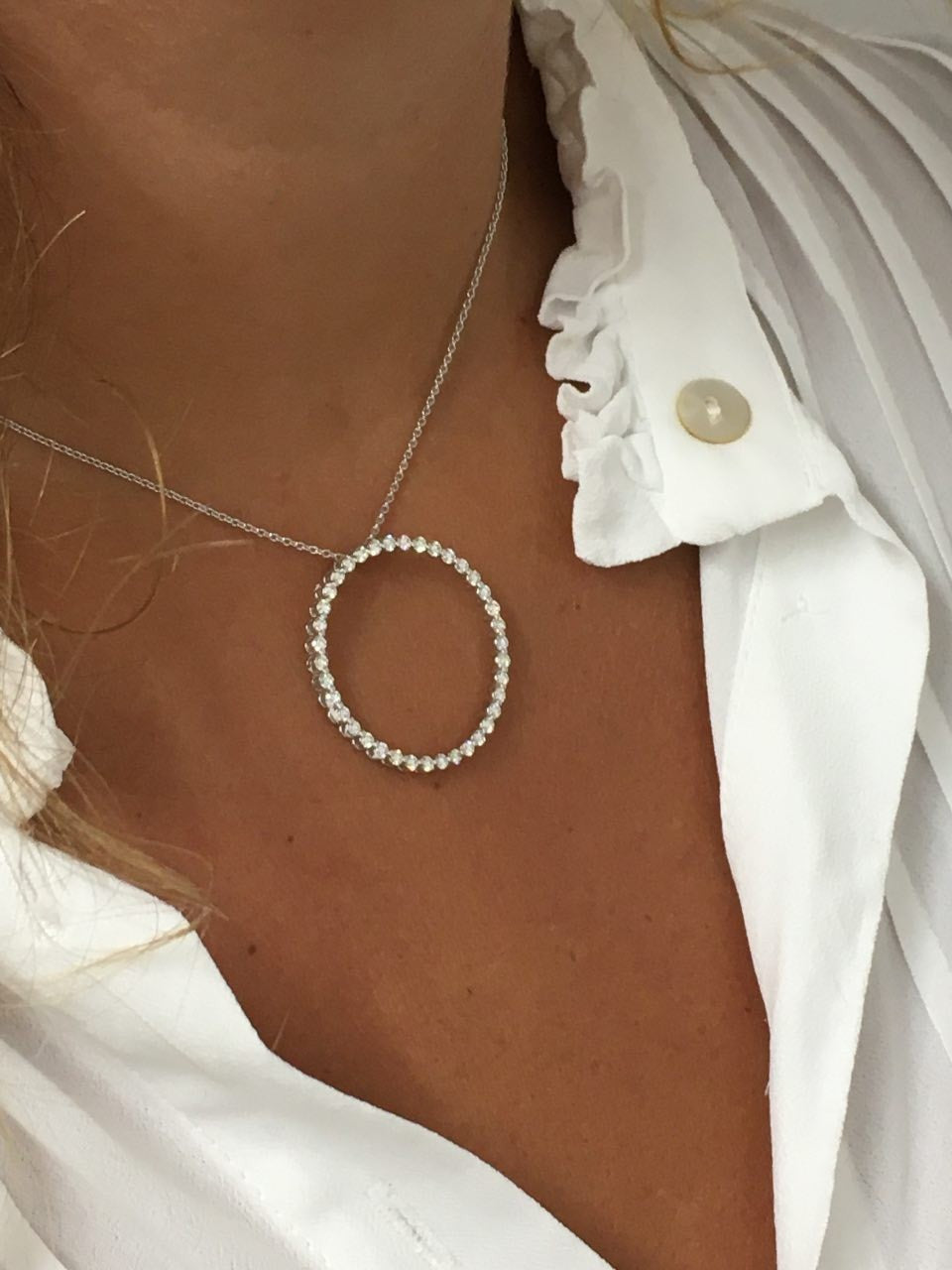Colgante oro MASSET con brillantes