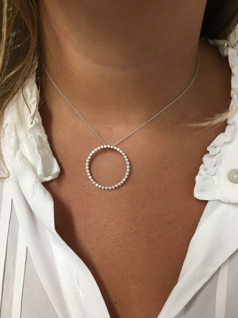 Colgante oro MASSET con brillantes