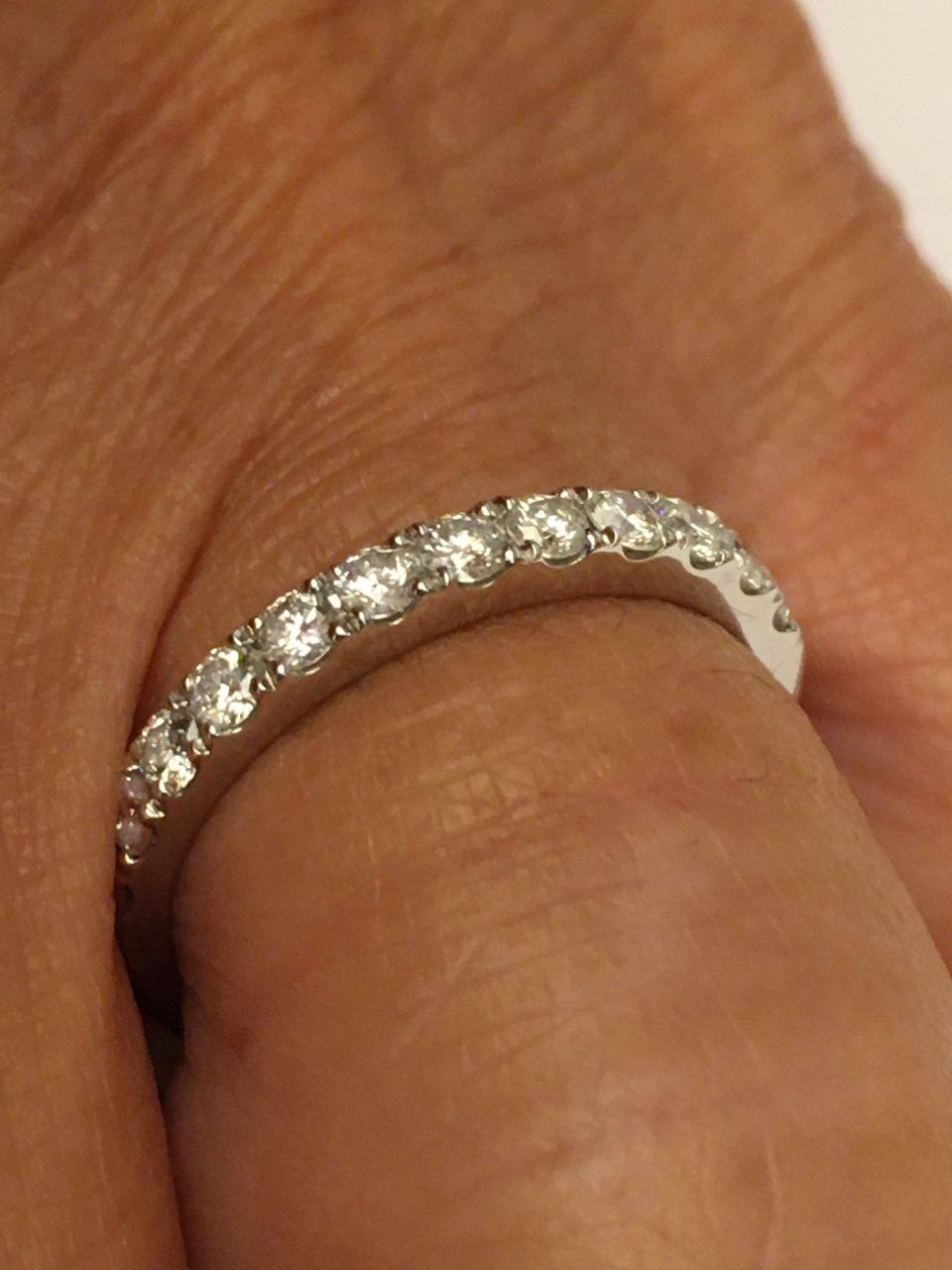 BRAMANTE, anillo de oro blanco con diamantes - Roman Joyero