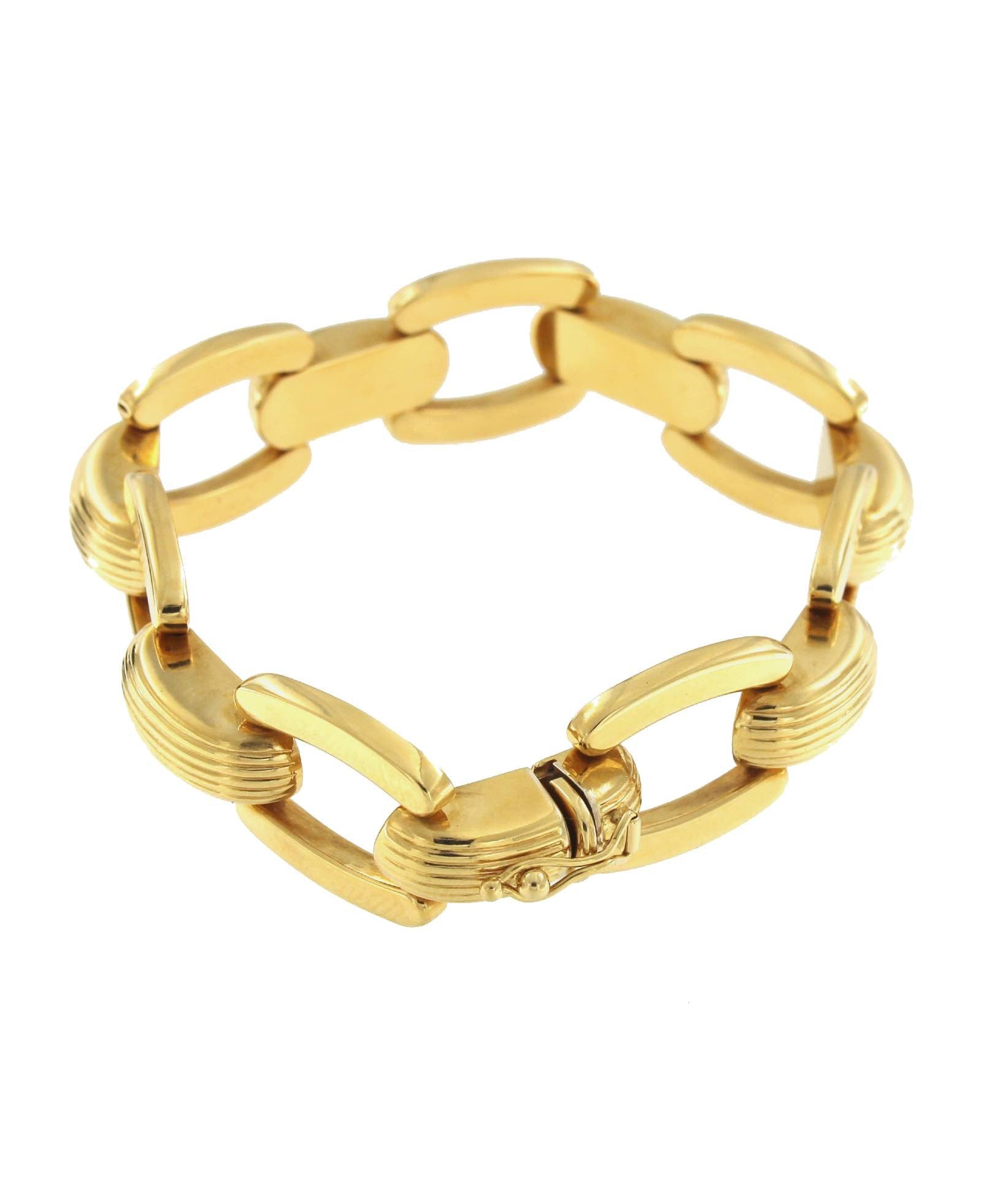 Pulsera LEOPAR una clásica de oro amarillo  18 ktes atemporal - Roman Joyero