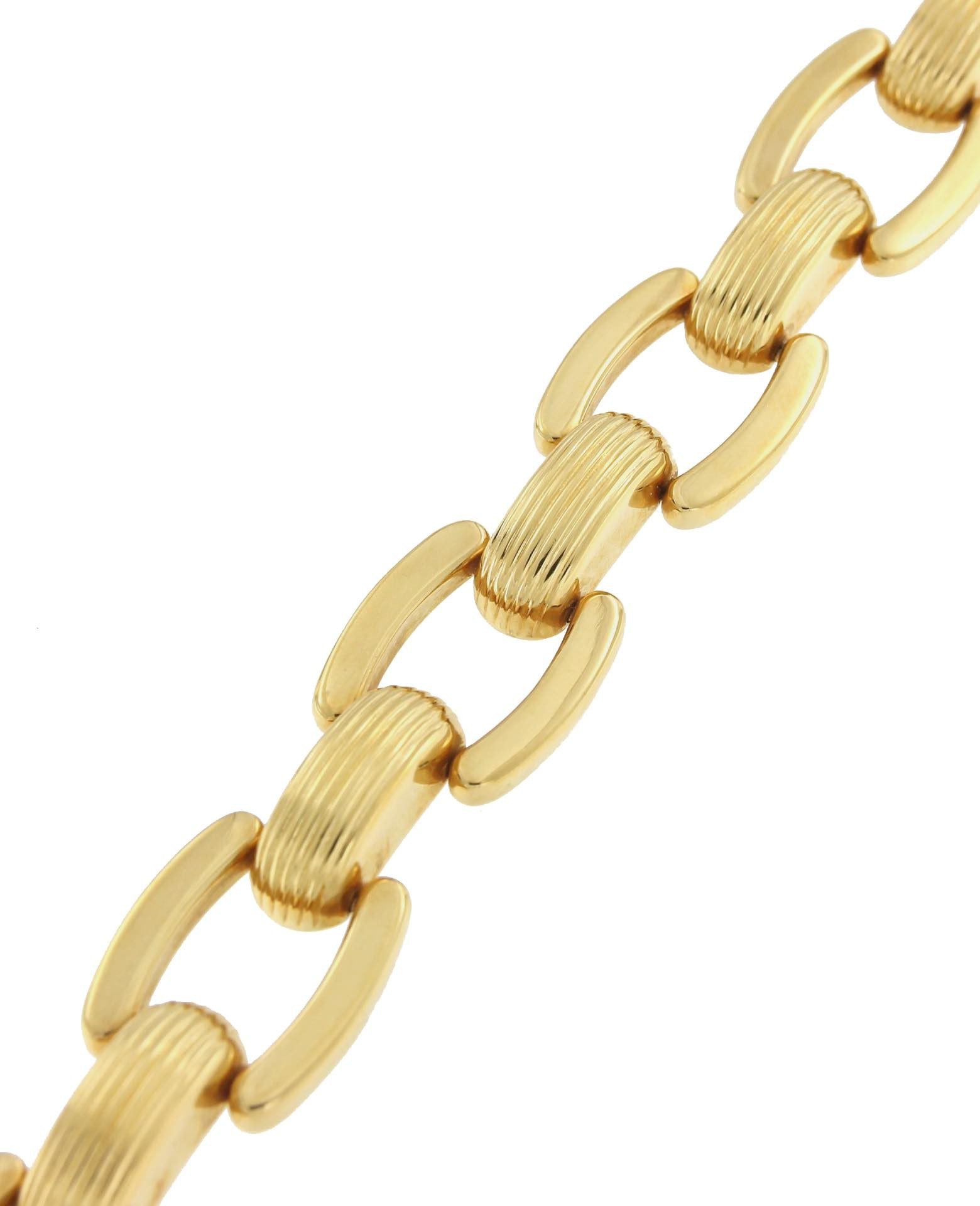 Pulsera LEOPAR una clásica de oro amarillo  18 ktes atemporal - Roman Joyero