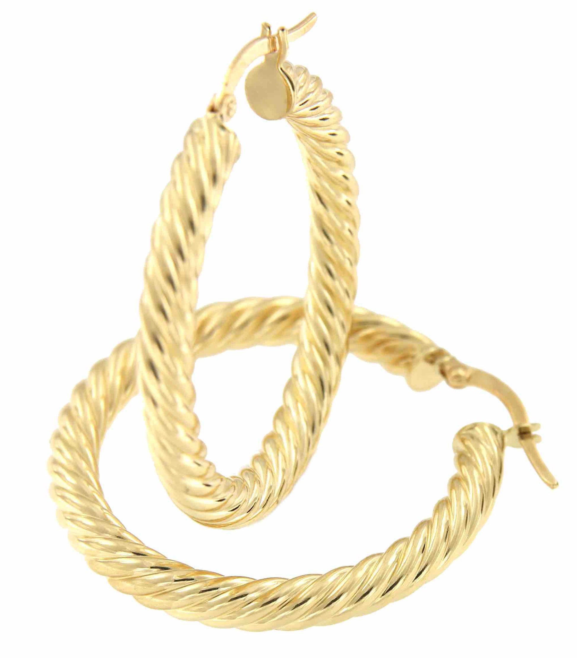 Aro con gallones ISMET en oro amarillo de 18 kilates y brillo - Roman Joyero