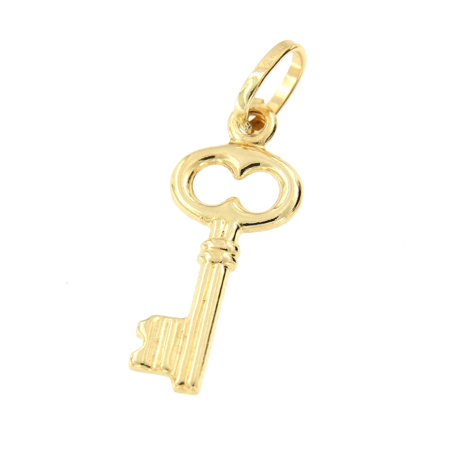 Colgante con un motivo llave AFRA en oro amarillo 18 Kilates. - Roman Joyero