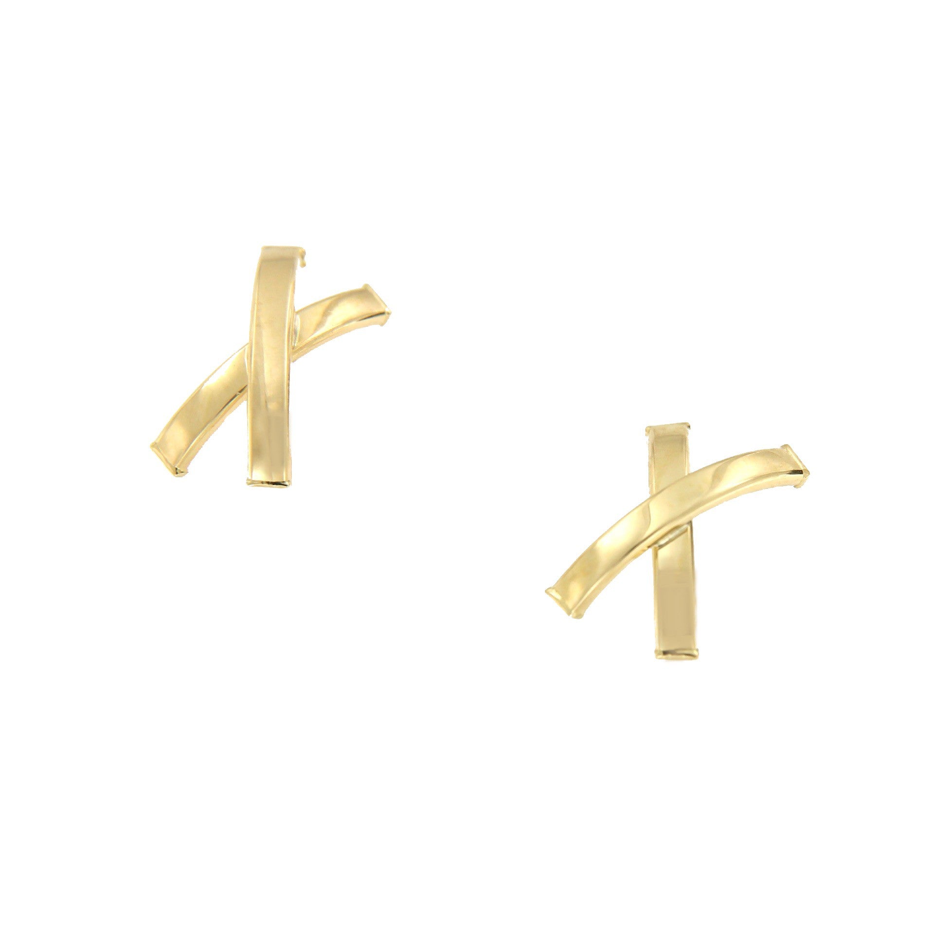 Pendiente motivo cruceta ZEYNO en oro amarillo de 18 Kilates - Roman Joyero