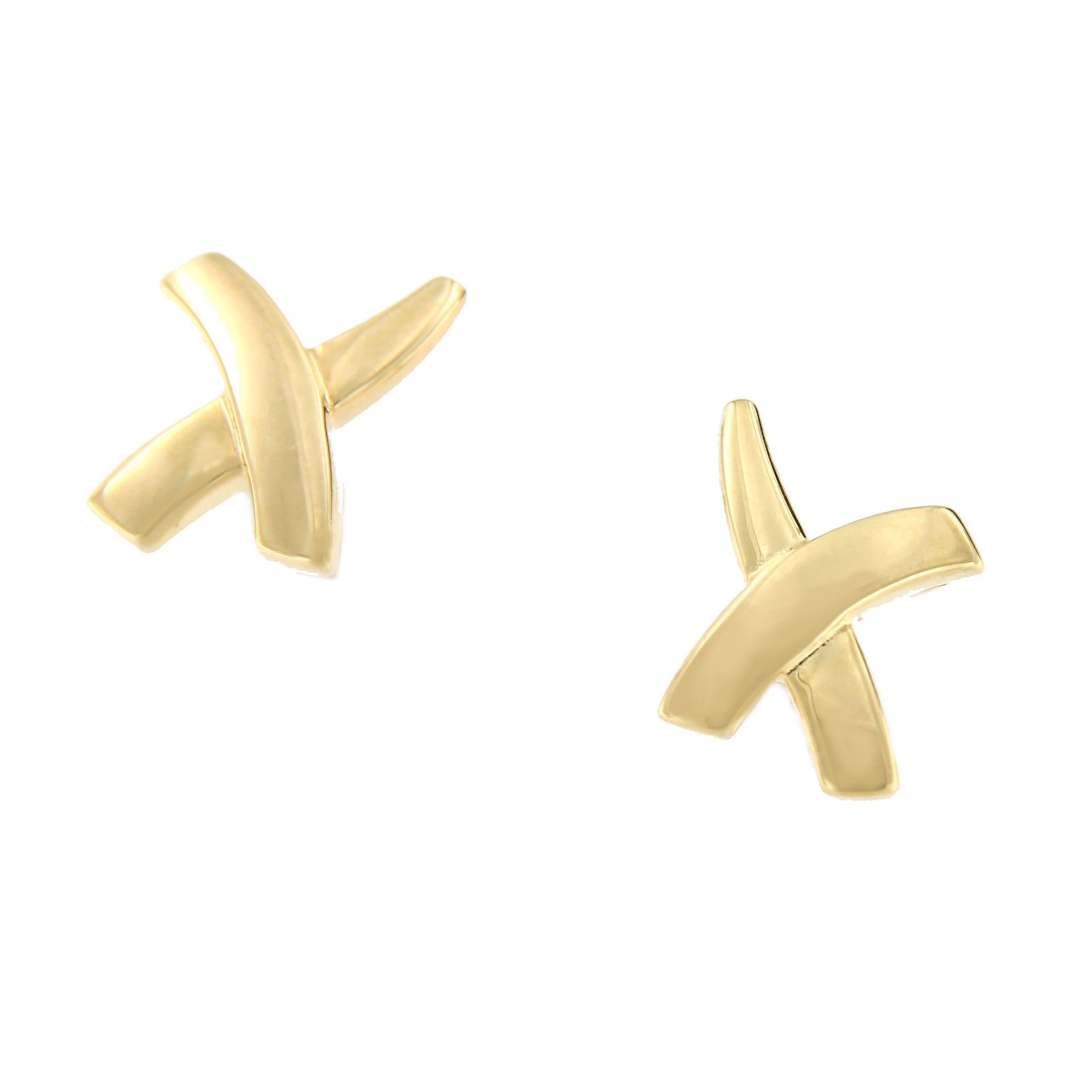 Pendiente motivo cruceta ERSAN en oro amarillo de 18 Kilates - Roman Joyero