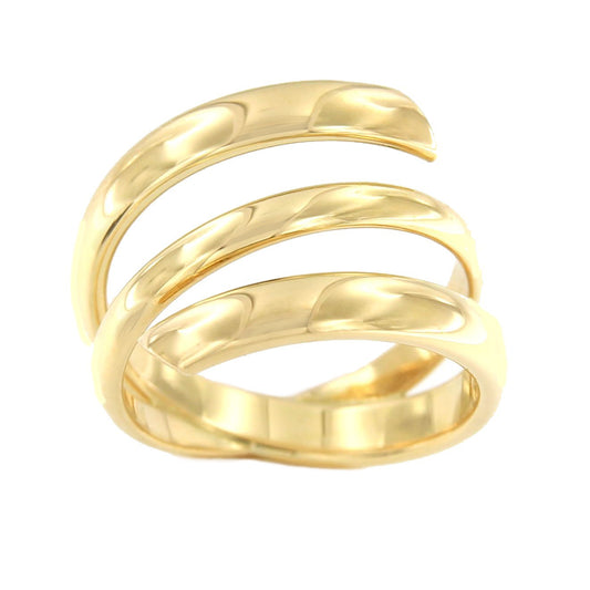 Anillo ligero SAMET en oro amarillo de 18 ktes con tres vueltas - Roman Joyero
