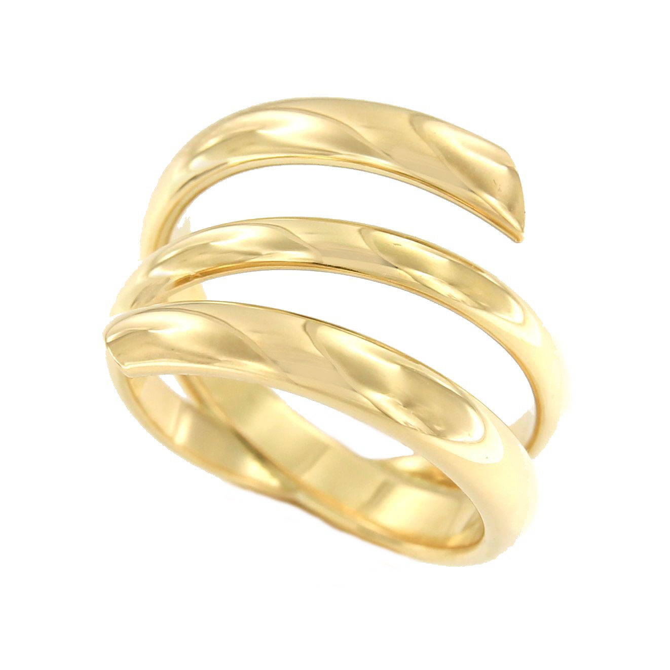 Anillo ligero SAMET en oro amarillo de 18 ktes con tres vueltas - Roman Joyero