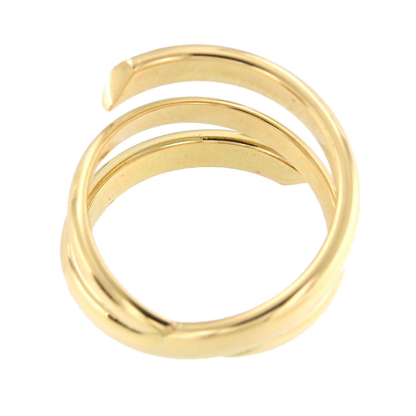 Anillo ligero SAMET en oro amarillo de 18 ktes con tres vueltas - Roman Joyero