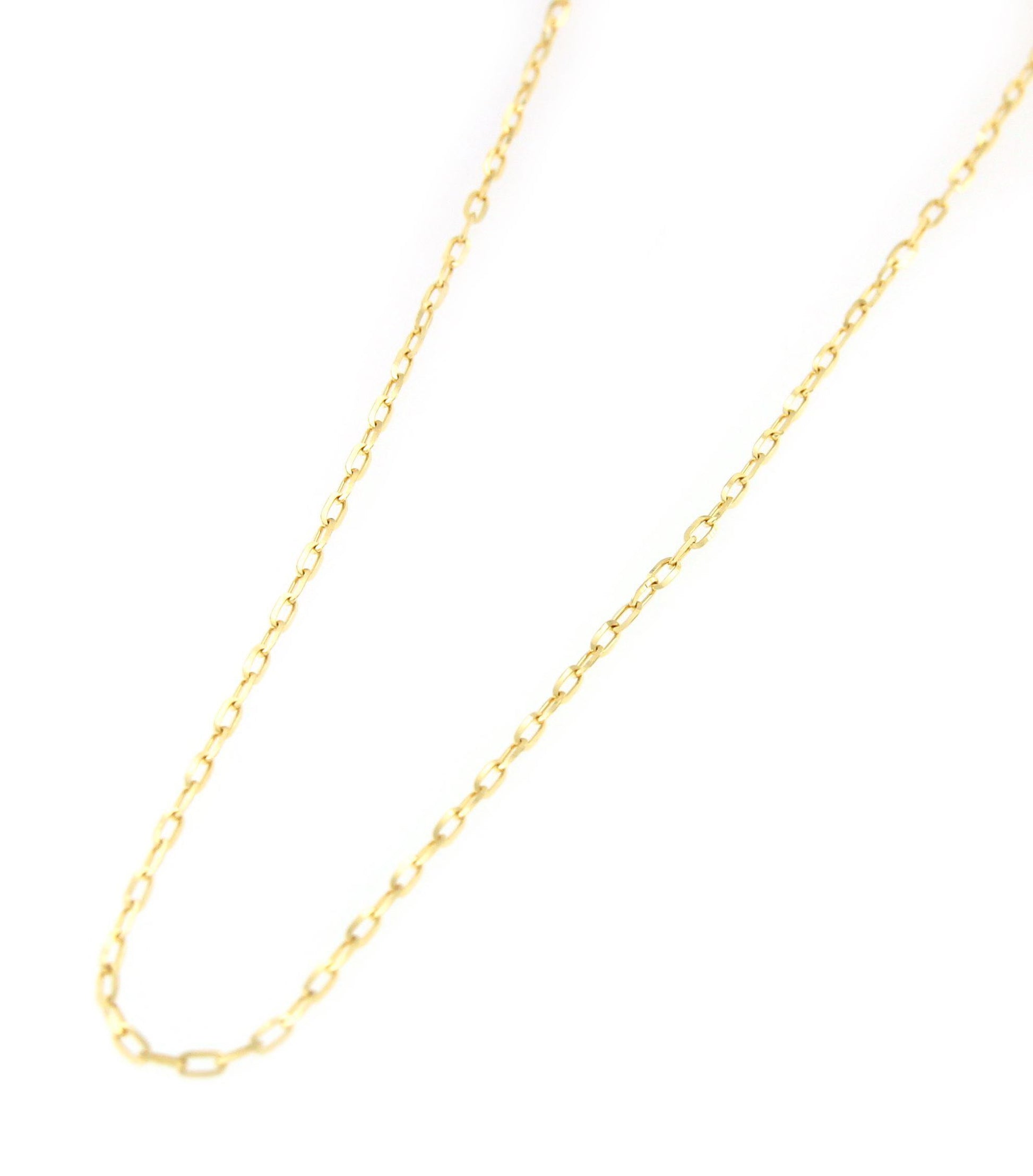 Cadenita SARAL clásica forzada limada en oro amarillo 18 kts