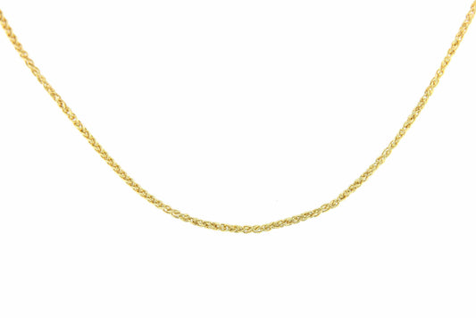 Cadenita AZIZE clásico cordón trenzado oro amarillo 18 kts - Roman Joyero