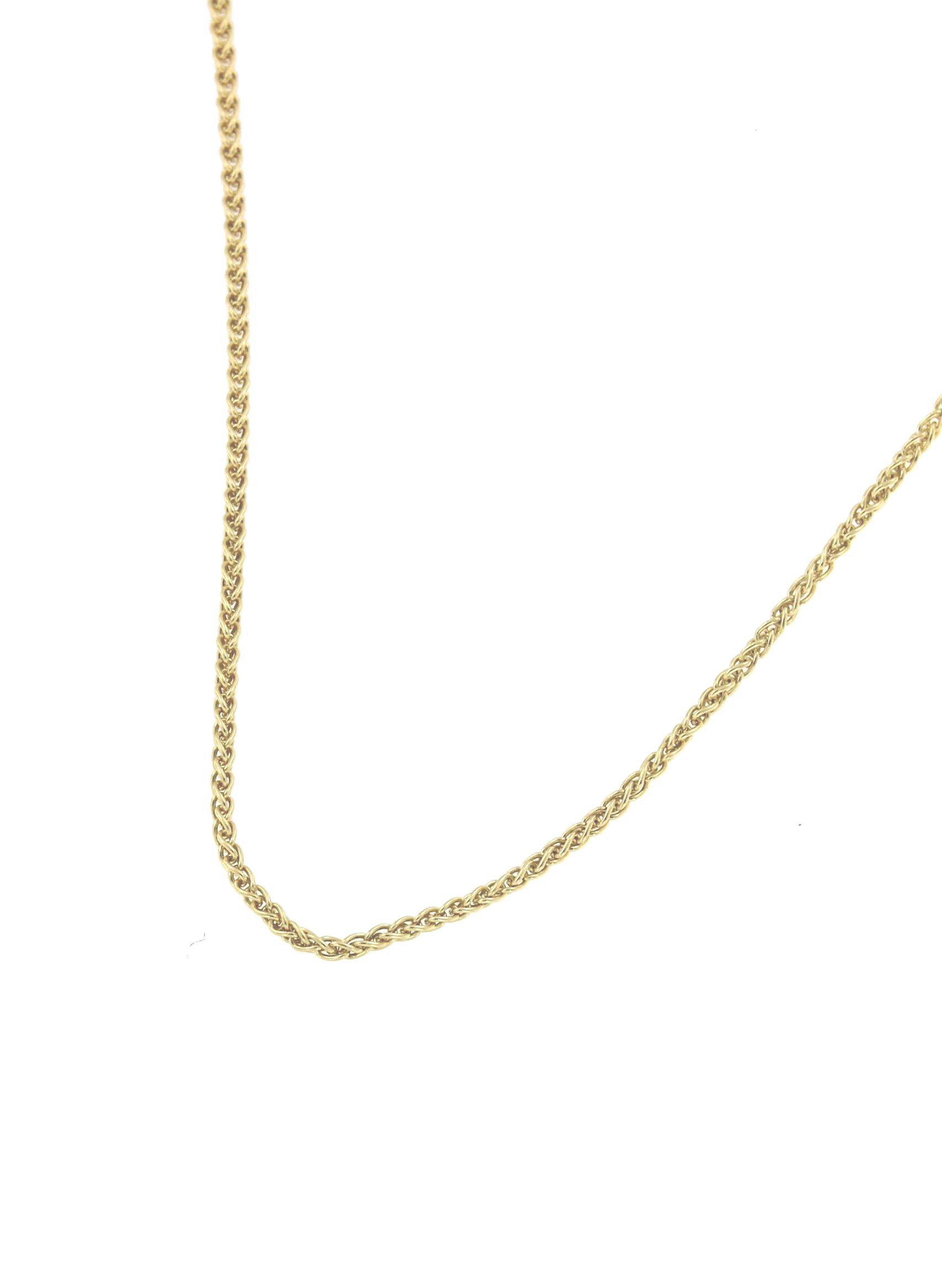 Cadenita AZIZE clásico cordón trenzado oro amarillo 18 kts - Roman Joyero