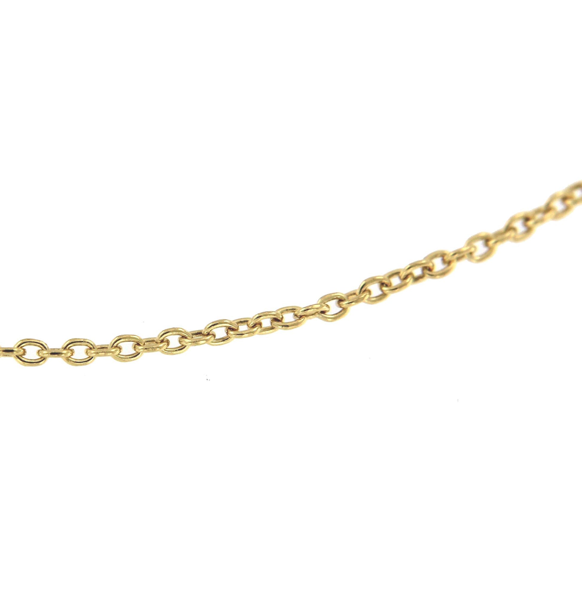 Cadenita YAREN forzada clásica en oro amarillo 18 kilates