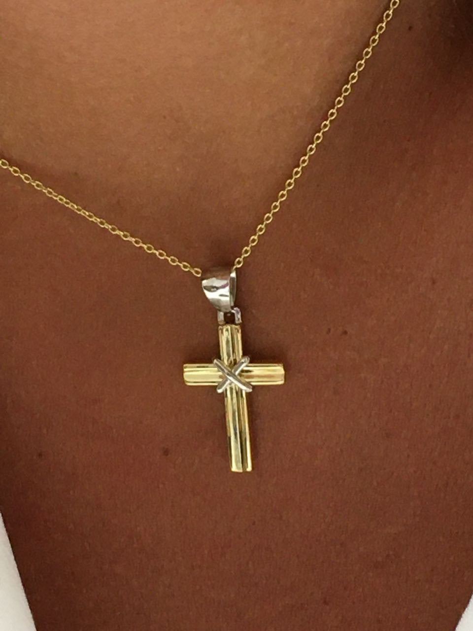 Cadenita YAREN forzada clásica en oro amarillo 18 kilates