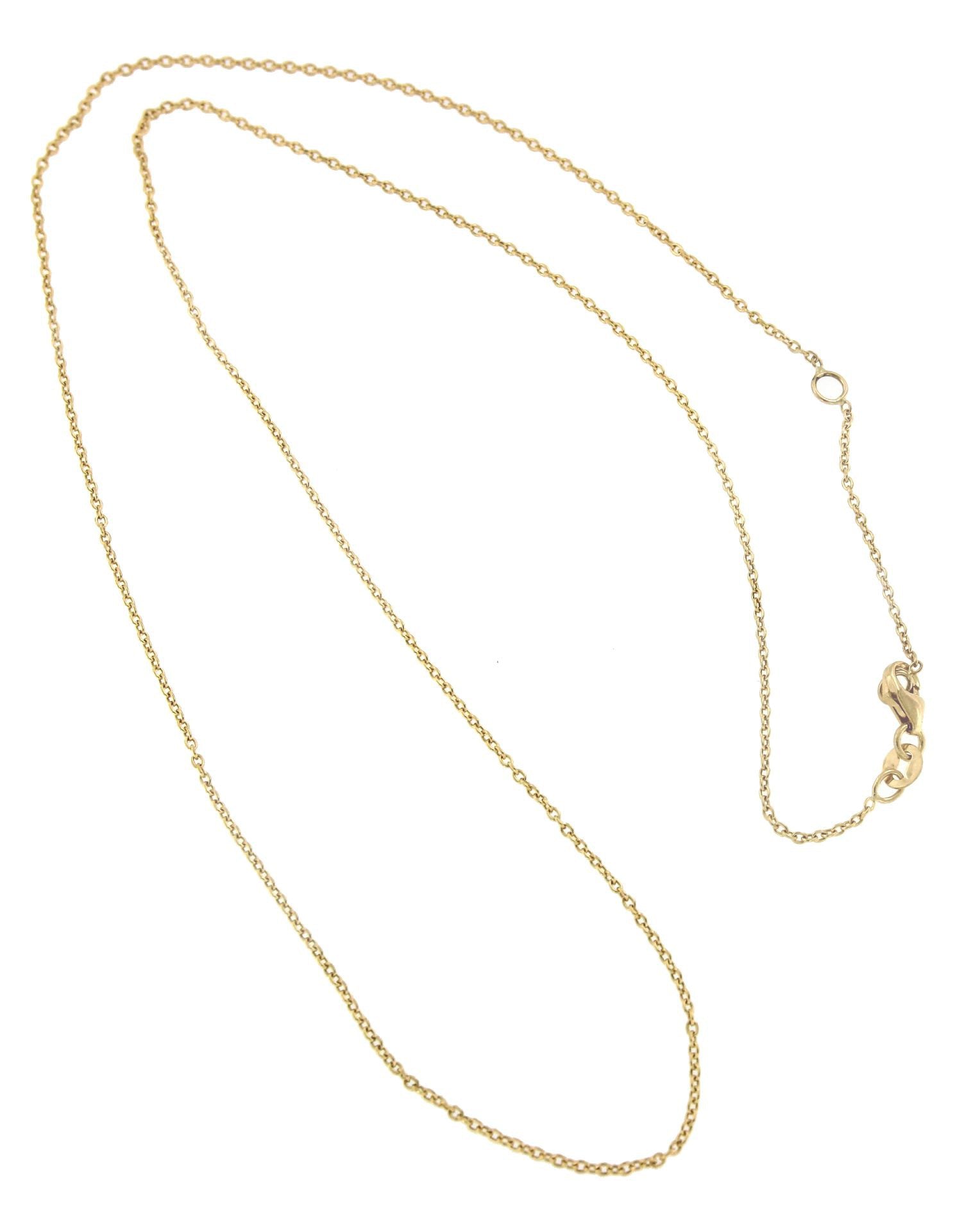 Cadenita YAREN forzada clásica en oro amarillo 18 kilates