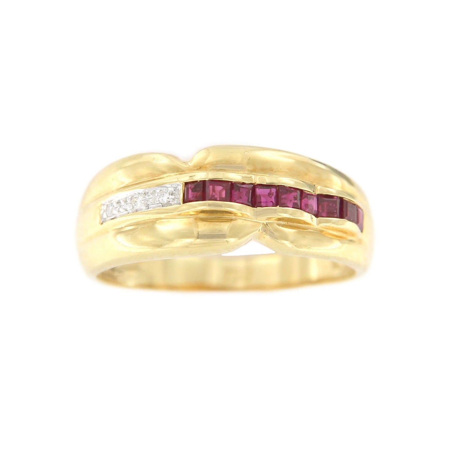 SUKRAN anillo oro amarillo de 18 kts brillantes y esmeraldas