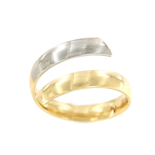 PIRAYET anillo cruzado en oro amarillo de 18 kilates	 ligero - Roman Joyero