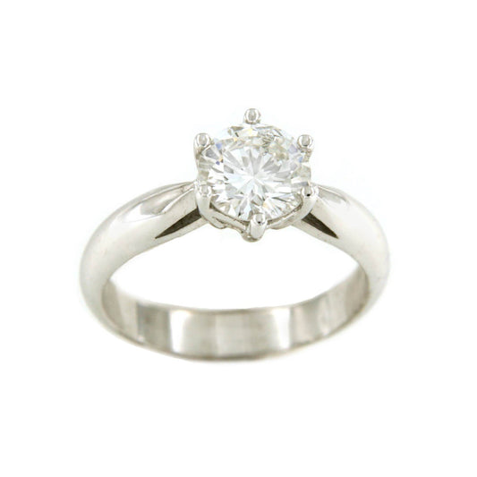 Solitario oro AMOR ETERNO con brillante