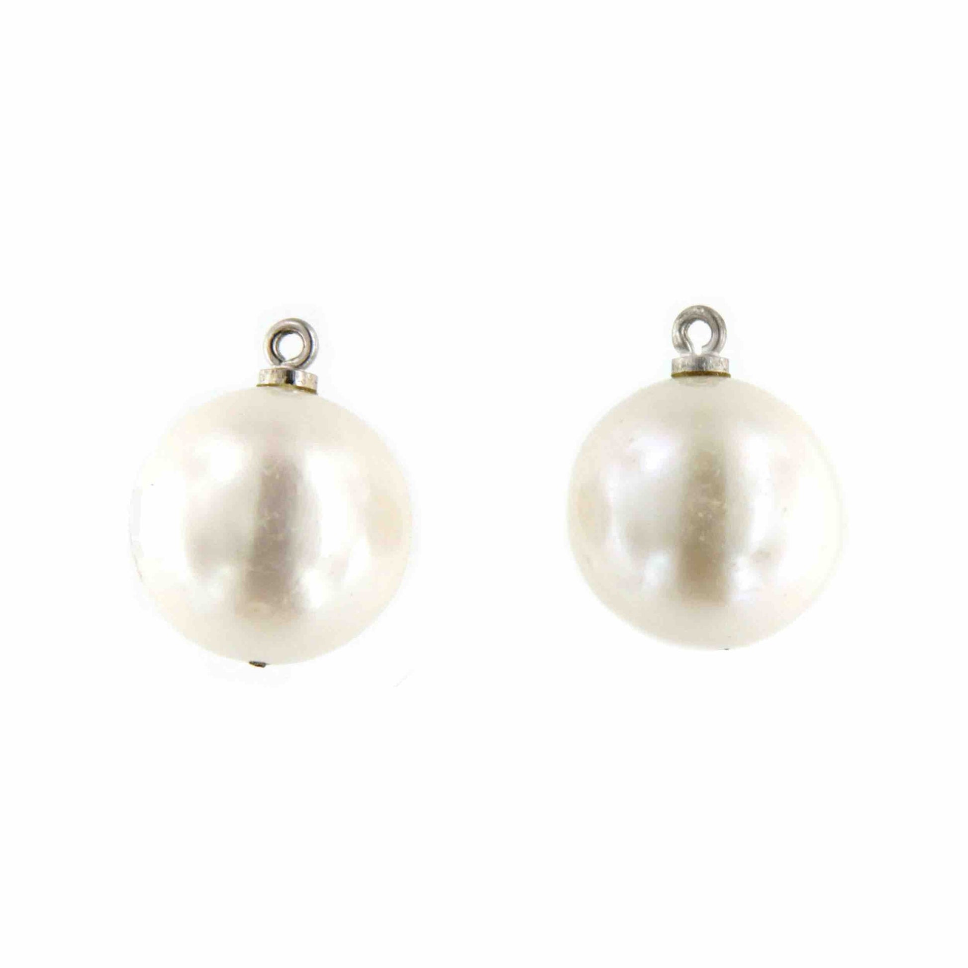 SELEM pareja de perla cultivadas Indonesia de 11 a 12mm pasadas - Roman Joyero