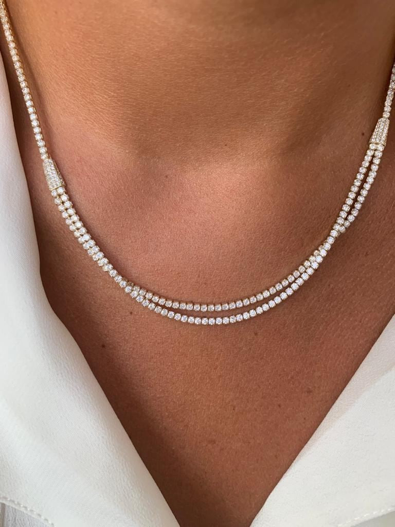 SIREN, cadena de plata estilo riviere - Roman Joyero