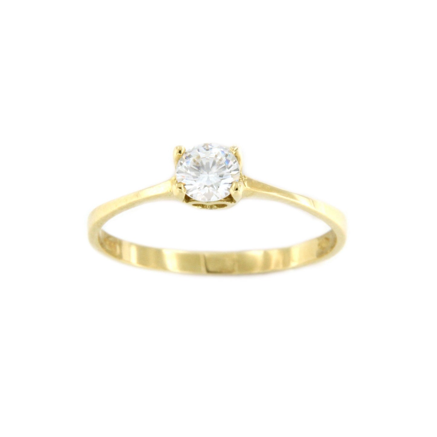 Anillo SARP de compromiso en oro blanco o amarillo con circonita