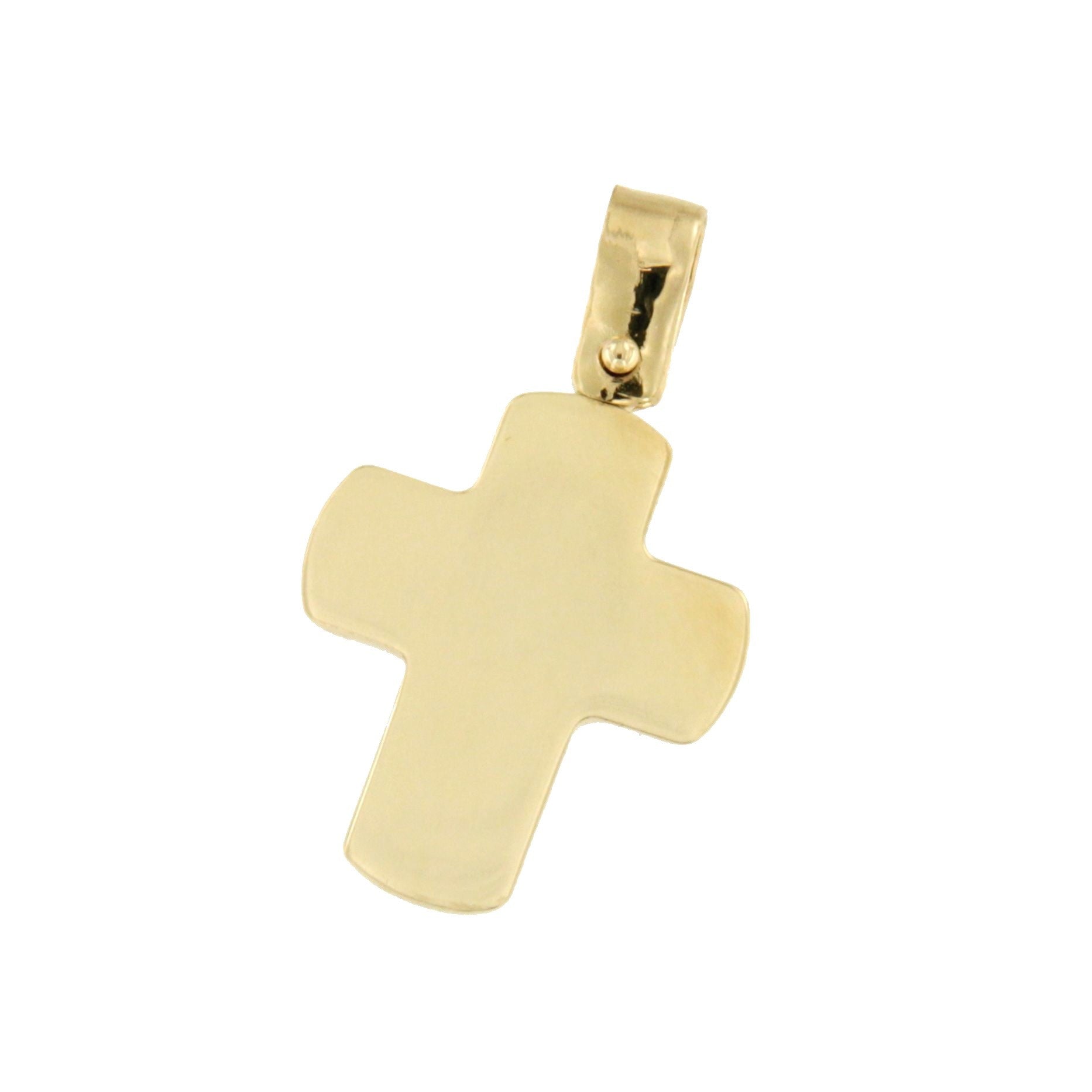 Cruz SUNGUR en nacar blanco y oro amarillo de 18 kilates