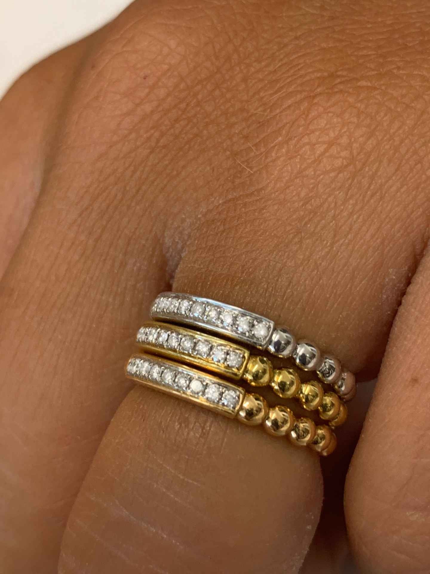 BARI, anillo de oro blanco con diamantes - Roman Joyero